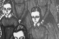 Picture of sad schoolgirls